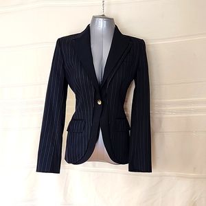 Dolce & Gabbana Black Pinstripe Blazer